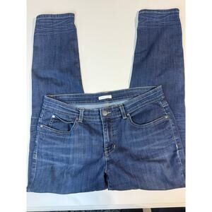 Eileen‎ Fisher Stretch Skinny Blue Mid Rise Jeans 32x28 Women’s Casual Basic